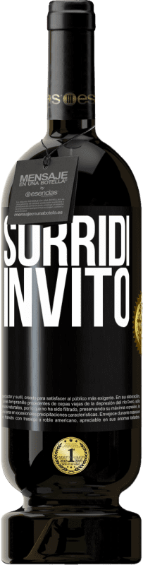 Spedizione Gratuita | Vino rosso Edizione Premium MBS® Riserva Sorridi, invito Etichetta Nera. Etichetta personalizzabile Riserva 12 Mesi Raccogliere 2014 Tempranillo