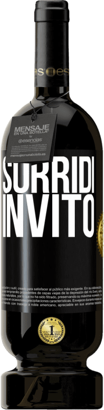 49,95 € | Vino rosso Edizione Premium MBS® Riserva Sorridi, invito Etichetta Nera. Etichetta personalizzabile Riserva 12 Mesi Raccogliere 2016 Tempranillo