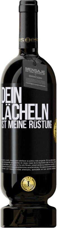 49,95 € | Rotwein Premium Ausgabe MBS® Reserve Dein Lächeln ist meine Rüstung Schwarzes Etikett. Anpassbares Etikett Reserve 12 Monate Ernte 2015 Tempranillo