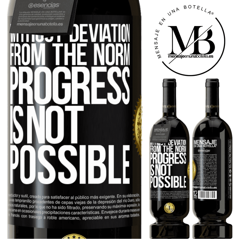 29,95 € Free Shipping | Red Wine Premium Edition MBS® Reserva Without deviation from the norm, progress is not possible Black Label. Customizable label Reserva 12 Months Harvest 2014 Tempranillo