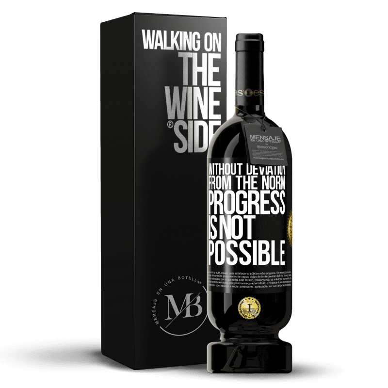 49,95 € Free Shipping | Red Wine Premium Edition MBS® Reserve Without deviation from the norm, progress is not possible Black Label. Customizable label Reserve 12 Months Harvest 2014 Tempranillo