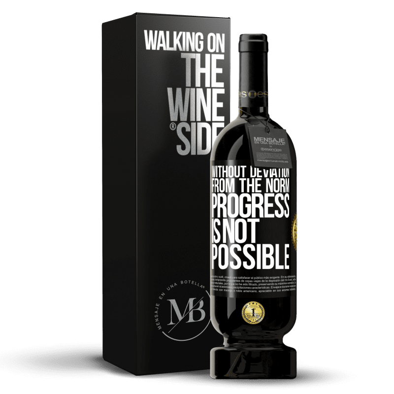 49,95 € Free Shipping | Red Wine Premium Edition MBS® Reserve Without deviation from the norm, progress is not possible Black Label. Customizable label Reserve 12 Months Harvest 2015 Tempranillo