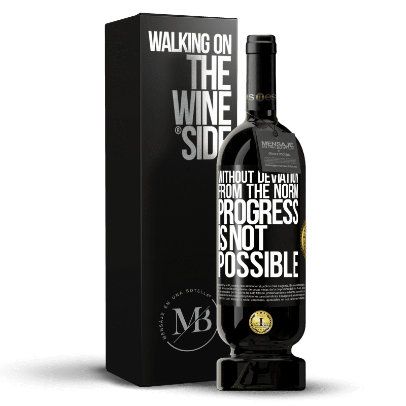 49,95 € Free Shipping | Red Wine Premium Edition MBS® Reserve Without deviation from the norm, progress is not possible Black Label. Customizable label Reserve 12 Months Harvest 2016 Tempranillo
