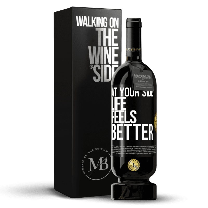 49,95 € Free Shipping | Red Wine Premium Edition MBS® Reserve At your side life feels better Black Label. Customizable label Reserve 12 Months Harvest 2014 Tempranillo