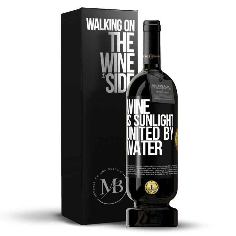 49,95 € Free Shipping | Red Wine Premium Edition MBS® Reserve Wine is sunlight, united by water Black Label. Customizable label Reserve 12 Months Harvest 2014 Tempranillo