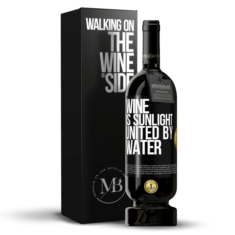 49,95 € Free Shipping | Red Wine Premium Edition MBS® Reserve Wine is sunlight, united by water Black Label. Customizable label Reserve 12 Months Harvest 2015 Tempranillo