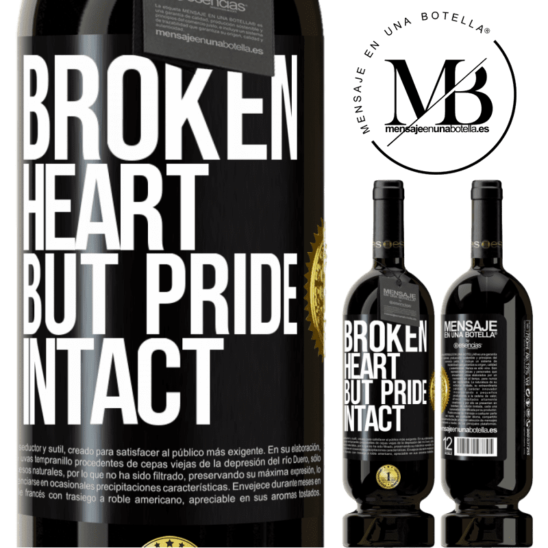 29,95 € Free Shipping | Red Wine Premium Edition MBS® Reserva The broken heart But pride intact Black Label. Customizable label Reserva 12 Months Harvest 2014 Tempranillo