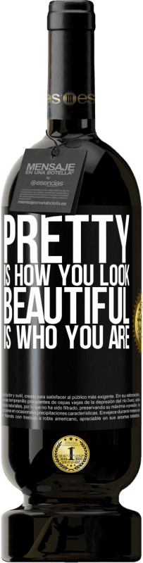 49,95 € 送料無料 | 赤ワイン プレミアム版 MBS® 予約する きれいはあなたがどのように見えるか、美しいはあなたが誰であるか ブラックラベル. カスタマイズ可能なラベル 予約する 12 月 収穫 2016 Tempranillo