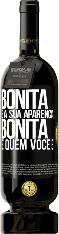 49,95 € | Vinho tinto Edição Premium MBS® Reserva Bonita é a sua aparência, bonita é quem você é Etiqueta Preta. Etiqueta personalizável Reserva 12 Meses Colheita 2016 Tempranillo
