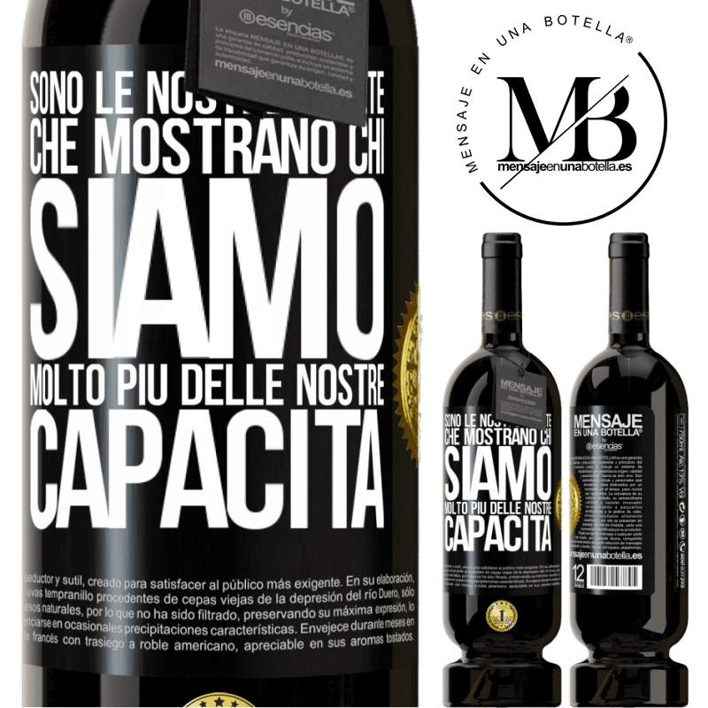 49,95 € Spedizione Gratuita | Vino rosso Edizione Premium MBS® Riserva Sono le nostre scelte che mostrano chi siamo, molto più delle nostre capacità Etichetta Nera. Etichetta personalizzabile Riserva 12 Mesi Raccogliere 2016 Tempranillo