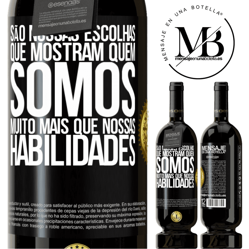 49,95 € Envio grátis | Vinho tinto Edição Premium MBS® Reserva São nossas escolhas que mostram quem somos, muito mais que nossas habilidades Etiqueta Preta. Etiqueta personalizável Reserva 12 Meses Colheita 2014 Tempranillo