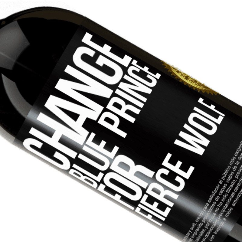 39,95 € | Red Wine Premium Edition MBS® Reserva Change blue prince for fierce wolf Black Label. Customizable label Reserva 12 Months Harvest 2015 Tempranillo