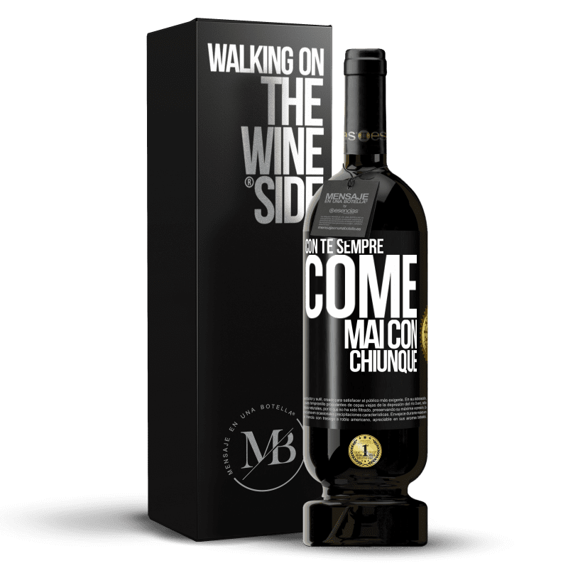 49,95 € Spedizione Gratuita | Vino rosso Edizione Premium MBS® Riserva Con te sempre come mai con chiunque Etichetta Nera. Etichetta personalizzabile Riserva 12 Mesi Raccogliere 2016 Tempranillo
