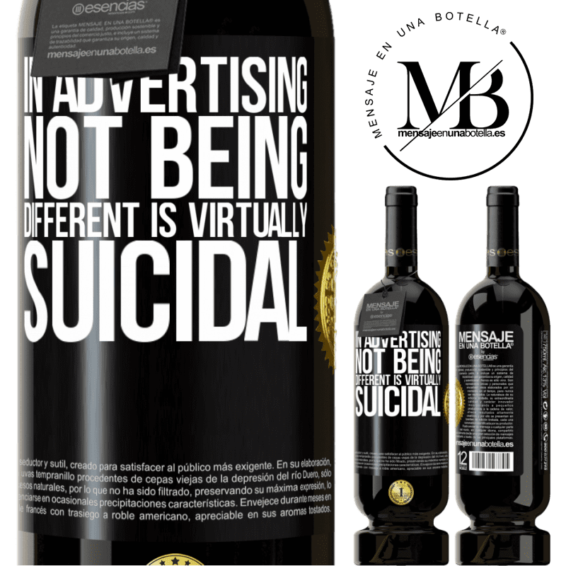 29,95 € Free Shipping | Red Wine Premium Edition MBS® Reserva In advertising, not being different is virtually suicidal Black Label. Customizable label Reserva 12 Months Harvest 2014 Tempranillo