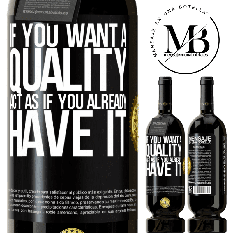 29,95 € Free Shipping | Red Wine Premium Edition MBS® Reserva If you want a quality, act as if you already had it Black Label. Customizable label Reserva 12 Months Harvest 2014 Tempranillo