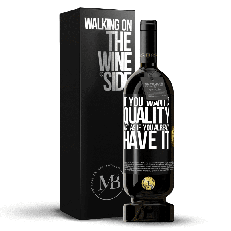 49,95 € Free Shipping | Red Wine Premium Edition MBS® Reserve If you want a quality, act as if you already had it Black Label. Customizable label Reserve 12 Months Harvest 2014 Tempranillo