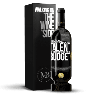 «Time, energy and talent may be more important than the budget» Premium Edition MBS® Reserve