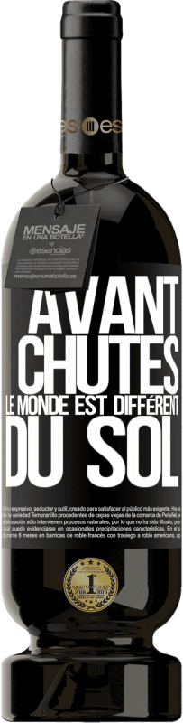 49,95 € Envoi gratuit | Vin rouge Édition Premium MBS® Réserve Vas-y. Tombe. On voit le monde différemment depuis le sol Étiquette Noire. Étiquette personnalisable Réserve 12 Mois Récolte 2016 Tempranillo