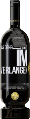 Kostenloser Versand | Rotwein Premium Ausgabe MBS® Reserve Das Geheimnis liegt im Verlangen Schwarzes Etikett. Anpassbares Etikett Reserve 12 Monate Ernte 2016 Tempranillo
