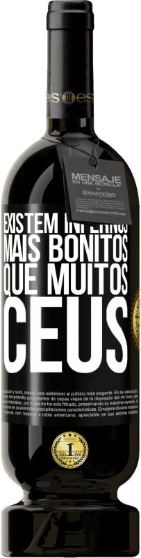 49,95 € Envio grátis | Vinho tinto Edição Premium MBS® Reserva Existem infernos mais bonitos que muitos céus Etiqueta Preta. Etiqueta personalizável Reserva 12 Meses Colheita 2016 Tempranillo