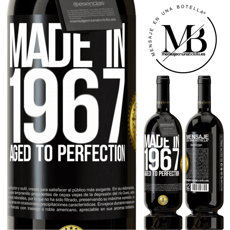 49,95 € Free Shipping | Red Wine Premium Edition MBS® Reserve Made in 1967. Aged to perfection Black Label. Customizable label Reserve 12 Months Harvest 2015 Tempranillo