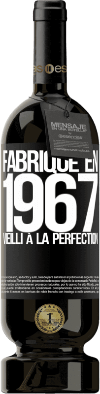 Envoi gratuit | Vin rouge Édition Premium MBS® Réserve Fabriqué en 1967. Vieilli à la perfection Étiquette Noire. Étiquette personnalisable Réserve 12 Mois Récolte 2016 Tempranillo