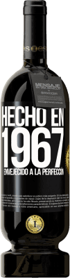 Envío gratis | Vino Tinto Edición Premium MBS® Reserva Hecho en 1967. Envejecido a la perfección Etiqueta Negra. Etiqueta personalizable Reserva 12 Meses Cosecha 2015 Tempranillo