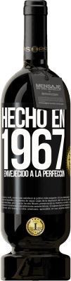Envío gratis | Vino Tinto Edición Premium MBS® Reserva Hecho en 1967. Envejecido a la perfección Etiqueta Negra. Etiqueta personalizable Reserva 12 Meses Cosecha 2016 Tempranillo