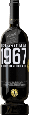 Kostenloser Versand | Rotwein Premium Ausgabe MBS® Reserve Hergestellt im Jahr 1967. Bis zur Perfektion gealtert Schwarzes Etikett. Anpassbares Etikett Reserve 12 Monate Ernte 2015 Tempranillo