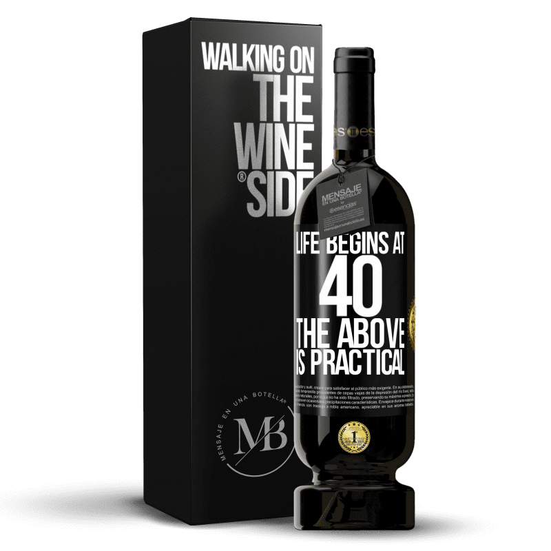 49,95 € Free Shipping | Red Wine Premium Edition MBS® Reserve Life begins at 40. The above is practical Black Label. Customizable label Reserve 12 Months Harvest 2014 Tempranillo