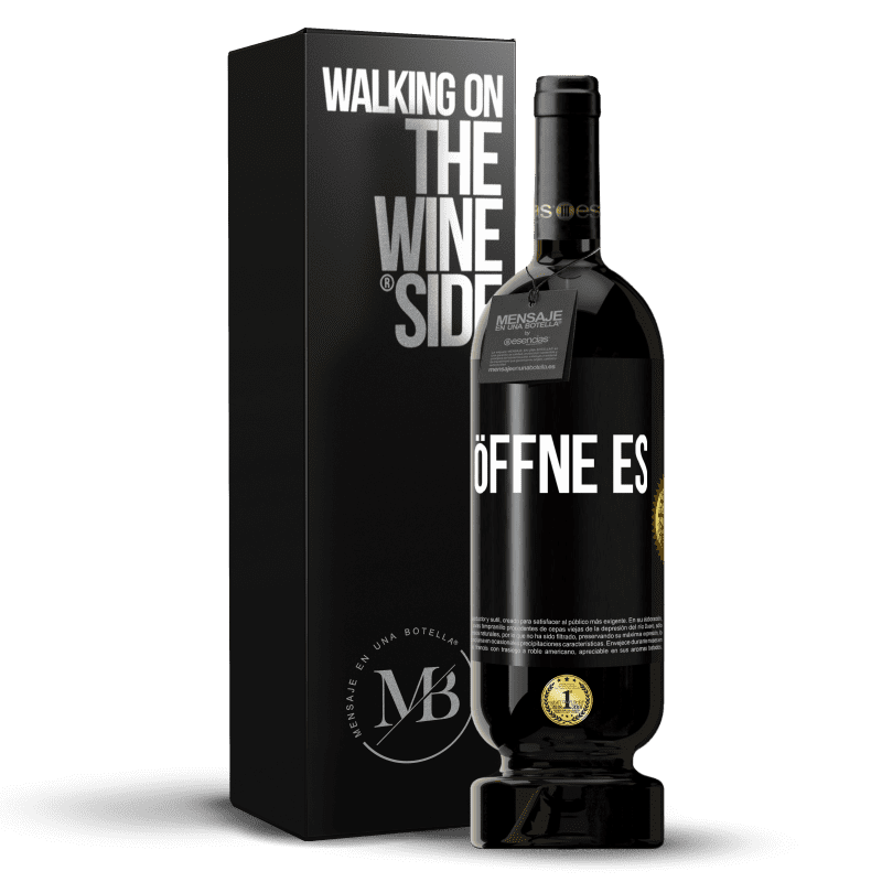 49,95 € Kostenloser Versand | Rotwein Premium Ausgabe MBS® Reserve Öffne es Schwarzes Etikett. Anpassbares Etikett Reserve 12 Monate Ernte 2016 Tempranillo