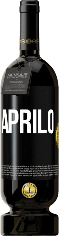 49,95 € | Vino rosso Edizione Premium MBS® Riserva Aprilo Etichetta Nera. Etichetta personalizzabile Riserva 12 Mesi Raccogliere 2014 Tempranillo