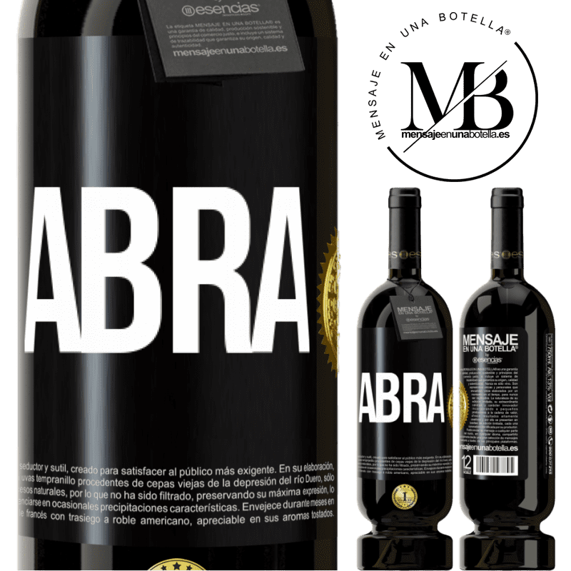 49,95 € Envio grátis | Vinho tinto Edição Premium MBS® Reserva Abra Etiqueta Preta. Etiqueta personalizável Reserva 12 Meses Colheita 2015 Tempranillo