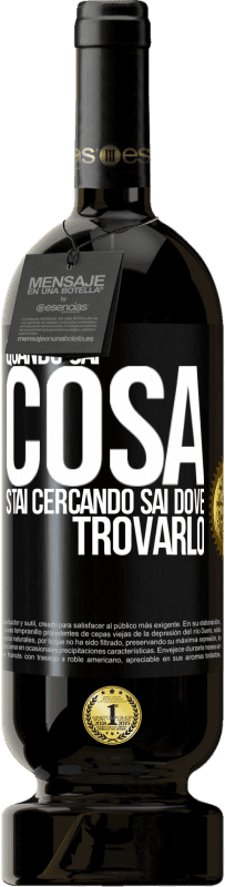 Spedizione Gratuita | Vino rosso Edizione Premium MBS® Riserva Quando sai cosa stai cercando, sai dove trovarlo Etichetta Nera. Etichetta personalizzabile Riserva 12 Mesi Raccogliere 2014 Tempranillo