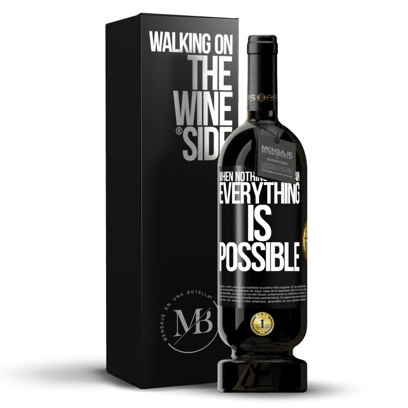 49,95 € Free Shipping | Red Wine Premium Edition MBS® Reserve When nothing is certain, everything is possible Black Label. Customizable label Reserve 12 Months Harvest 2014 Tempranillo