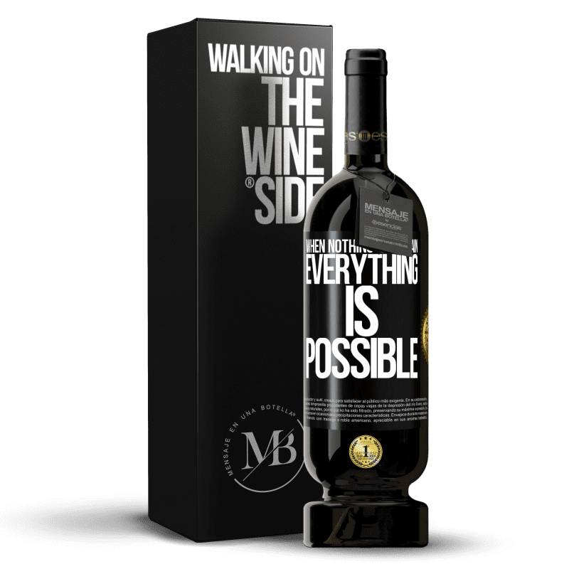 49,95 € Free Shipping | Red Wine Premium Edition MBS® Reserve When nothing is certain, everything is possible Black Label. Customizable label Reserve 12 Months Harvest 2016 Tempranillo