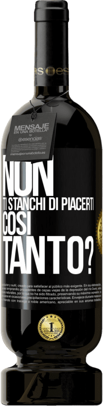 49,95 € Spedizione Gratuita | Vino rosso Edizione Premium MBS® Riserva Non ti stanchi di piacerti così tanto? Etichetta Nera. Etichetta personalizzabile Riserva 12 Mesi Raccogliere 2016 Tempranillo