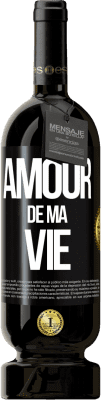 49,95 € Envoi gratuit | Vin rouge Édition Premium MBS® Réserve Amour de ma vie Étiquette Noire. Étiquette personnalisable Réserve 12 Mois Récolte 2015 Tempranillo