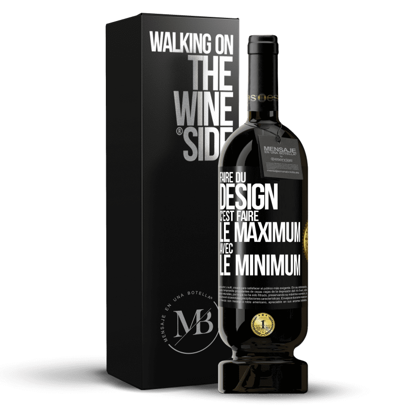 49,95 € Envoi gratuit | Vin rouge Édition Premium MBS® Réserve Faire du design c'est faire le maximum avec le minimum Étiquette Noire. Étiquette personnalisable Réserve 12 Mois Récolte 2014 Tempranillo