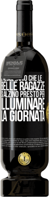 49,95 € Spedizione Gratuita | Vino rosso Edizione Premium MBS® Riserva È necessario che le belle ragazze si alzino presto per illuminare la giornata Etichetta Nera. Etichetta personalizzabile Riserva 12 Mesi Raccogliere 2015 Tempranillo