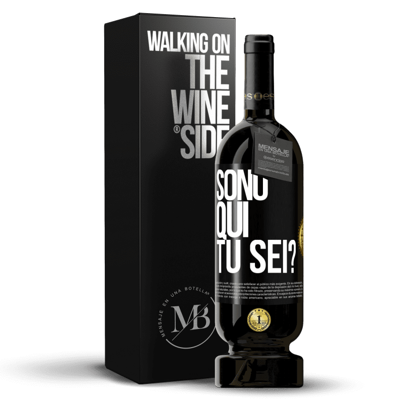 49,95 € Spedizione Gratuita | Vino rosso Edizione Premium MBS® Riserva Sono qui. Tu sei? Etichetta Nera. Etichetta personalizzabile Riserva 12 Mesi Raccogliere 2016 Tempranillo