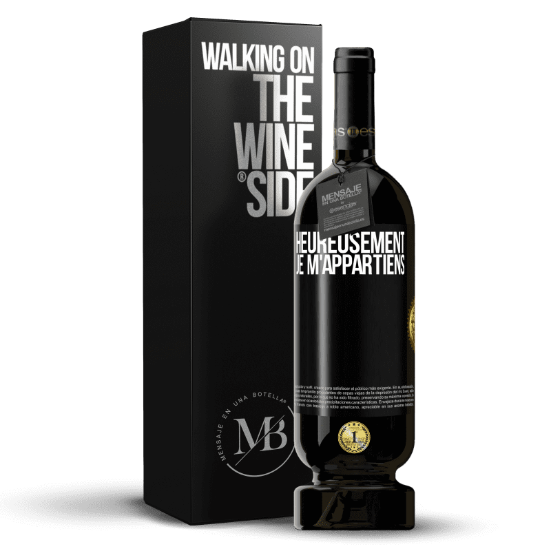 49,95 € Envoi gratuit | Vin rouge Édition Premium MBS® Réserve Heureusement, je m'appartiens Étiquette Noire. Étiquette personnalisable Réserve 12 Mois Récolte 2014 Tempranillo