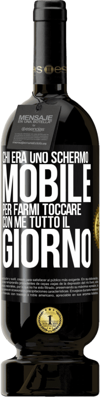 Spedizione Gratuita | Vino rosso Edizione Premium MBS® Riserva Chi era uno schermo mobile per farmi toccare con me tutto il giorno Etichetta Nera. Etichetta personalizzabile Riserva 12 Mesi Raccogliere 2014 Tempranillo