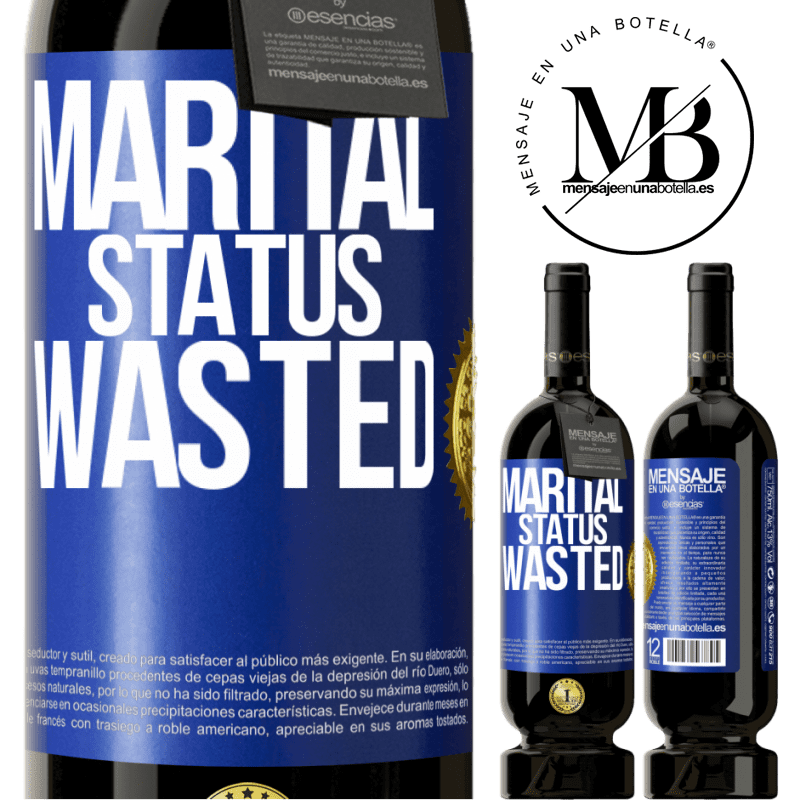 49,95 € Free Shipping | Red Wine Premium Edition MBS® Reserve Marital status: wasted Blue Label. Customizable label Reserve 12 Months Harvest 2014 Tempranillo