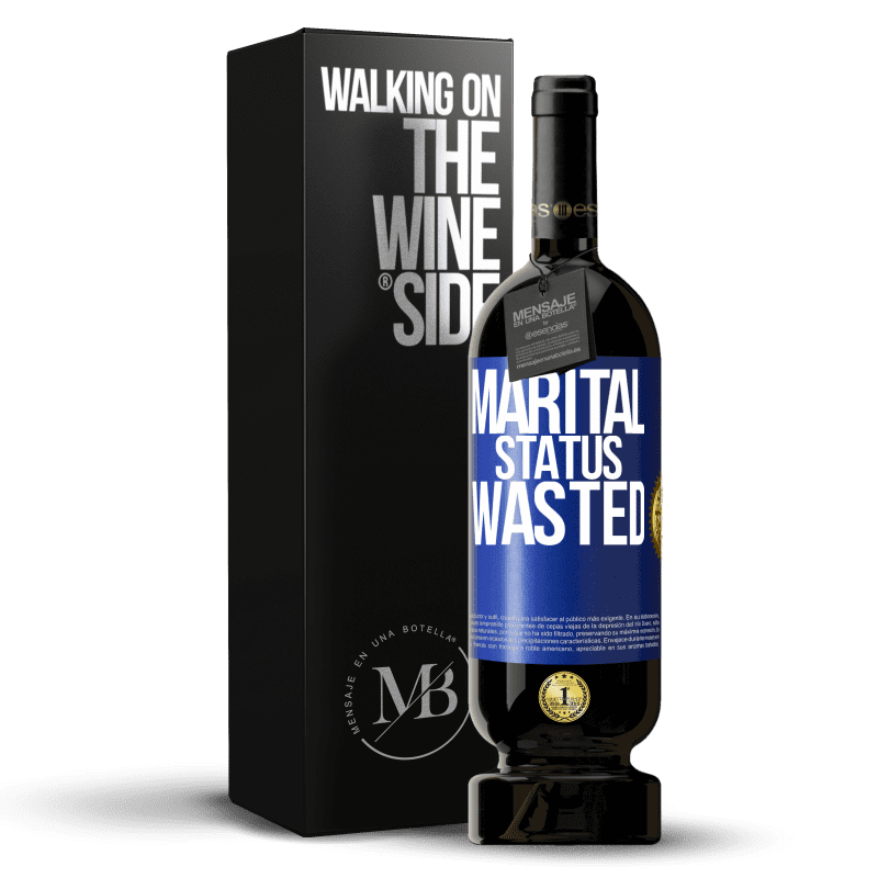 49,95 € Free Shipping | Red Wine Premium Edition MBS® Reserve Marital status: wasted Blue Label. Customizable label Reserve 12 Months Harvest 2014 Tempranillo