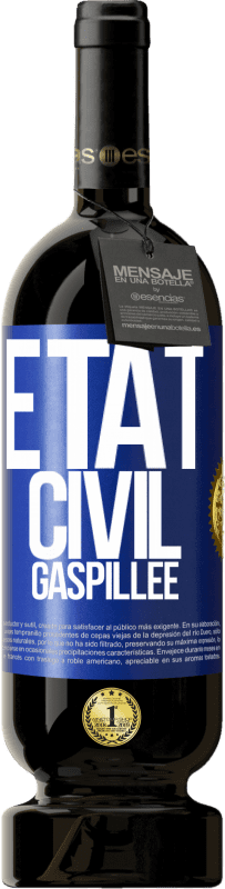 49,95 € | Vin rouge Édition Premium MBS® Réserve État civil: gaspillée Étiquette Bleue. Étiquette personnalisable Réserve 12 Mois Récolte 2015 Tempranillo