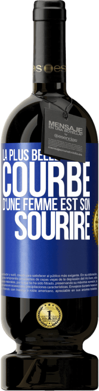 49,95 € Envoi gratuit | Vin rouge Édition Premium MBS® Réserve La plus belle courbe d'une femme est son sourire Étiquette Bleue. Étiquette personnalisable Réserve 12 Mois Récolte 2016 Tempranillo