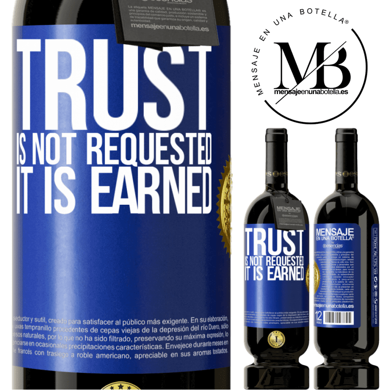 29,95 € Free Shipping | Red Wine Premium Edition MBS® Reserva Trust is not requested, it is earned Blue Label. Customizable label Reserva 12 Months Harvest 2014 Tempranillo