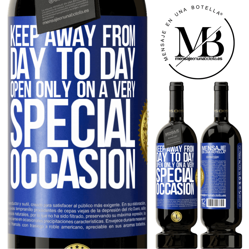 49,95 € Free Shipping | Red Wine Premium Edition MBS® Reserve Keep away from day to day. Open only on a very special occasion Blue Label. Customizable label Reserve 12 Months Harvest 2015 Tempranillo