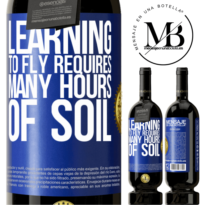 29,95 € Free Shipping | Red Wine Premium Edition MBS® Reserva Learning to fly requires many hours of soil Blue Label. Customizable label Reserva 12 Months Harvest 2014 Tempranillo